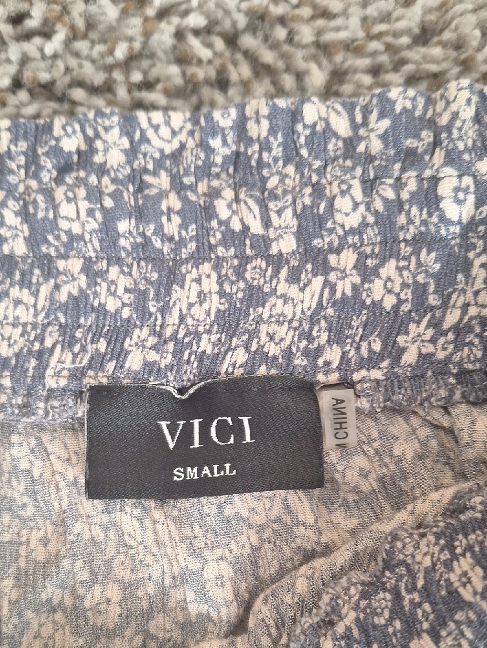 Vici Blue Floral Tiered Maxi Skirt - Picture 2 of 3